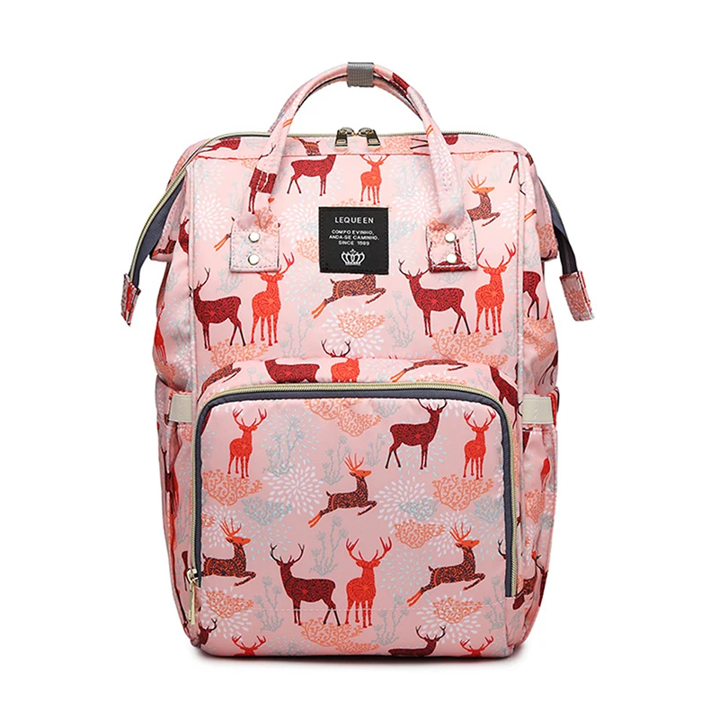 

Mommy Bag For Baby Care Printing Pattern Maternity Bag For Cart Large Capacity Travel Backpack Mom Nappy Diaper Bag For Stroller