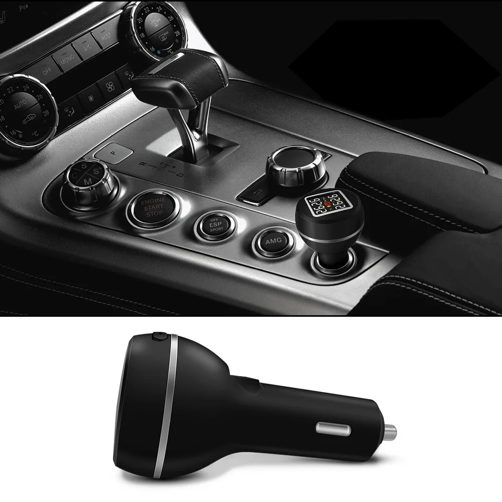Careud Авто Система контроля давления в шинах Tpms+ 4 датчика Usb порт ...