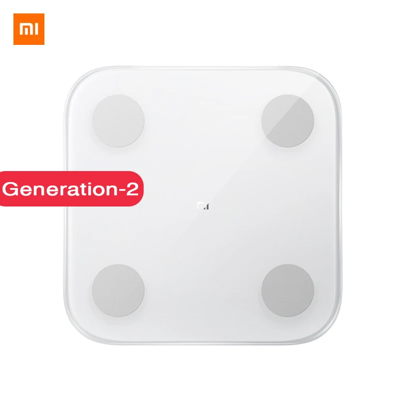  2019 New Xiaomi Smart Body Fat Scale 2 Balance Test Body Date BMI Health Weight Weighing Scale LED 