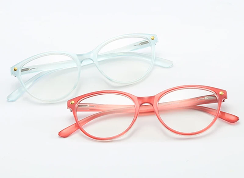 Новые модные женские туфли кошачий глаз заклепки очки для чтения HD удобные дальнозоркость очки с диоптриями+ 1+ 1,5+ 2+ 2,5+ 3+ 3,5+ 4 L3