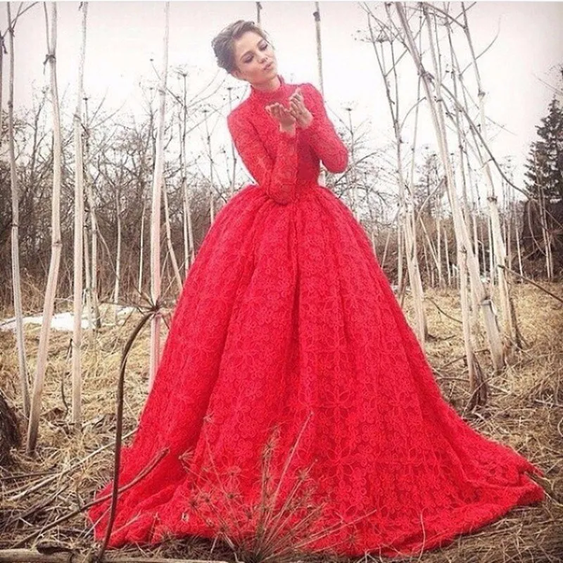 Мусульманское свадебное платье Vestido De Noiva с кружевом арабское в Дубае 2019 | Свадьбы