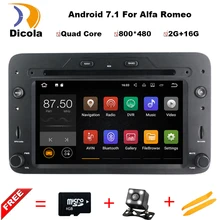 4 ядра android 7.1.1 автомобильный DVD GPS для ALFA ROMEO 159 sportwagon паук Brera с BT WiFi Радио; Поддержка 4 г DVR dab +