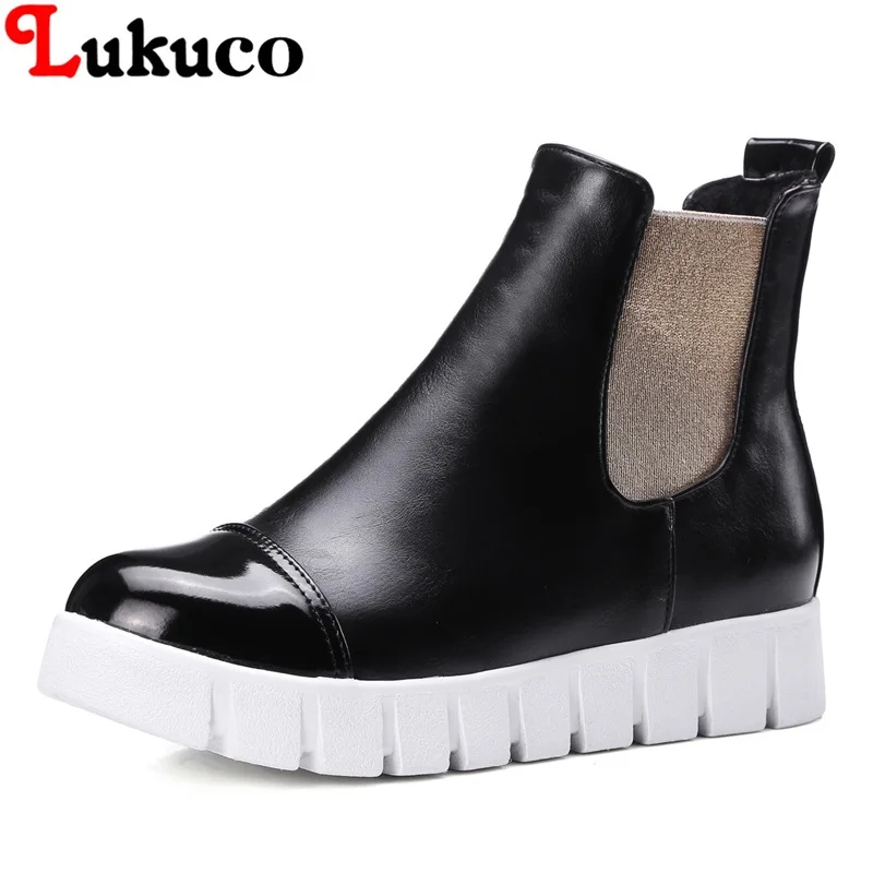 

2018 Leisure Round toe Slip-on boots plus oversize 35 36 37 38 39 40 41 42 43 high quality cool pumps free shipping lady shoes