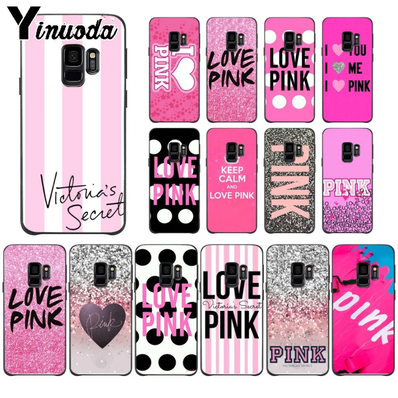 

Yinuoda love pink Pattern Soft Phone Accessories Cell Phone Case For Samsung Galaxy s9 s8 plus note 8 note9 s7 Mobile Cases