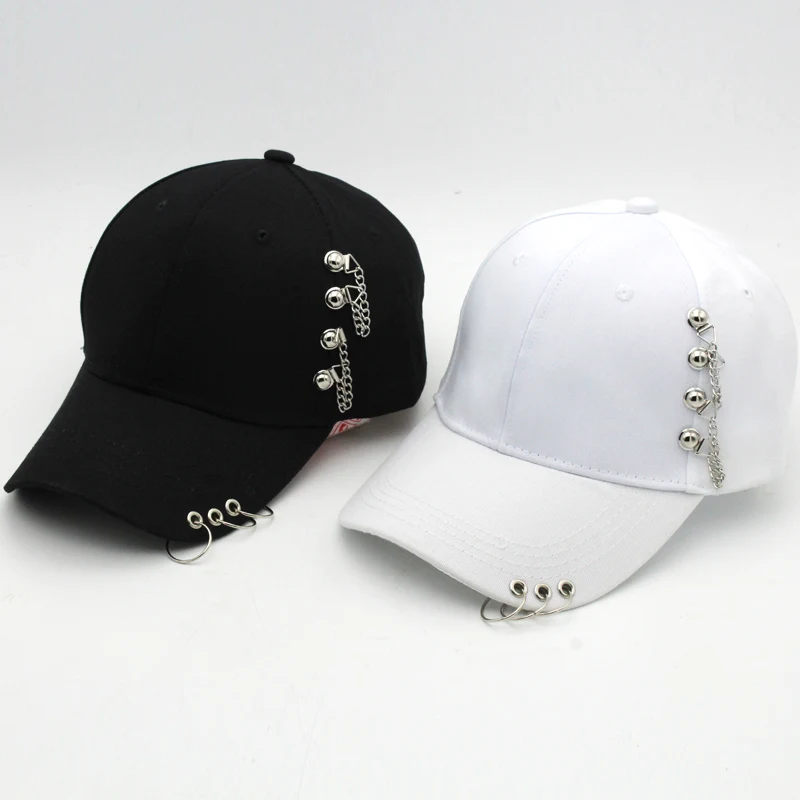 

Wholesale New Baseball Cap Black Ring hoop casual Girl boys Snapback Hat Hip Hop Cap hats for unisex lovers' sport cap