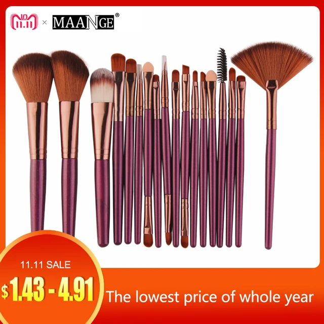 MAANGE 6/15/18 فرش مساحيق تجميل أداة مجموعة التجميل Podwer ظلال العيون فرش كريم الأساس وأحمر الخدود مزج الجمال المكياج فرشاة Maquiagem