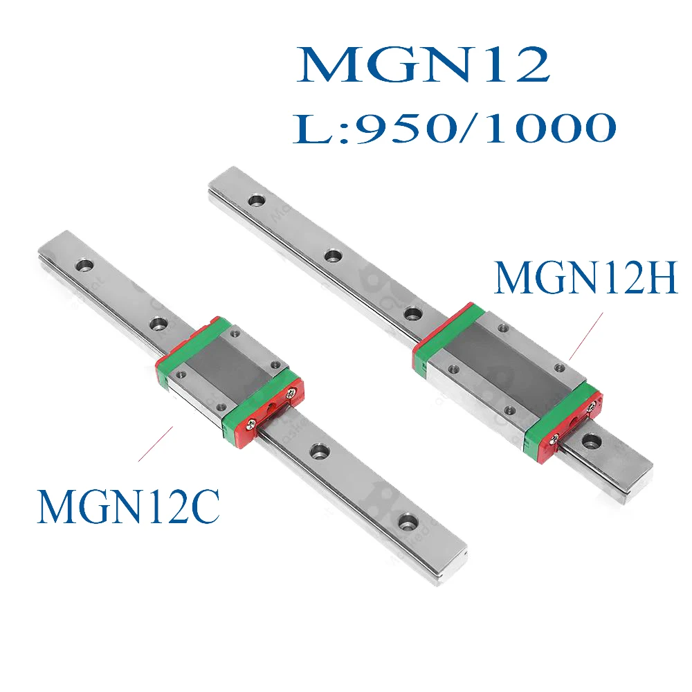 Части 3d принтера 12 мм линейная направляющая MGN12 850 мм/900 мм линейная направляющая+ MGN12C или MGN12H длинная линейная каретка
