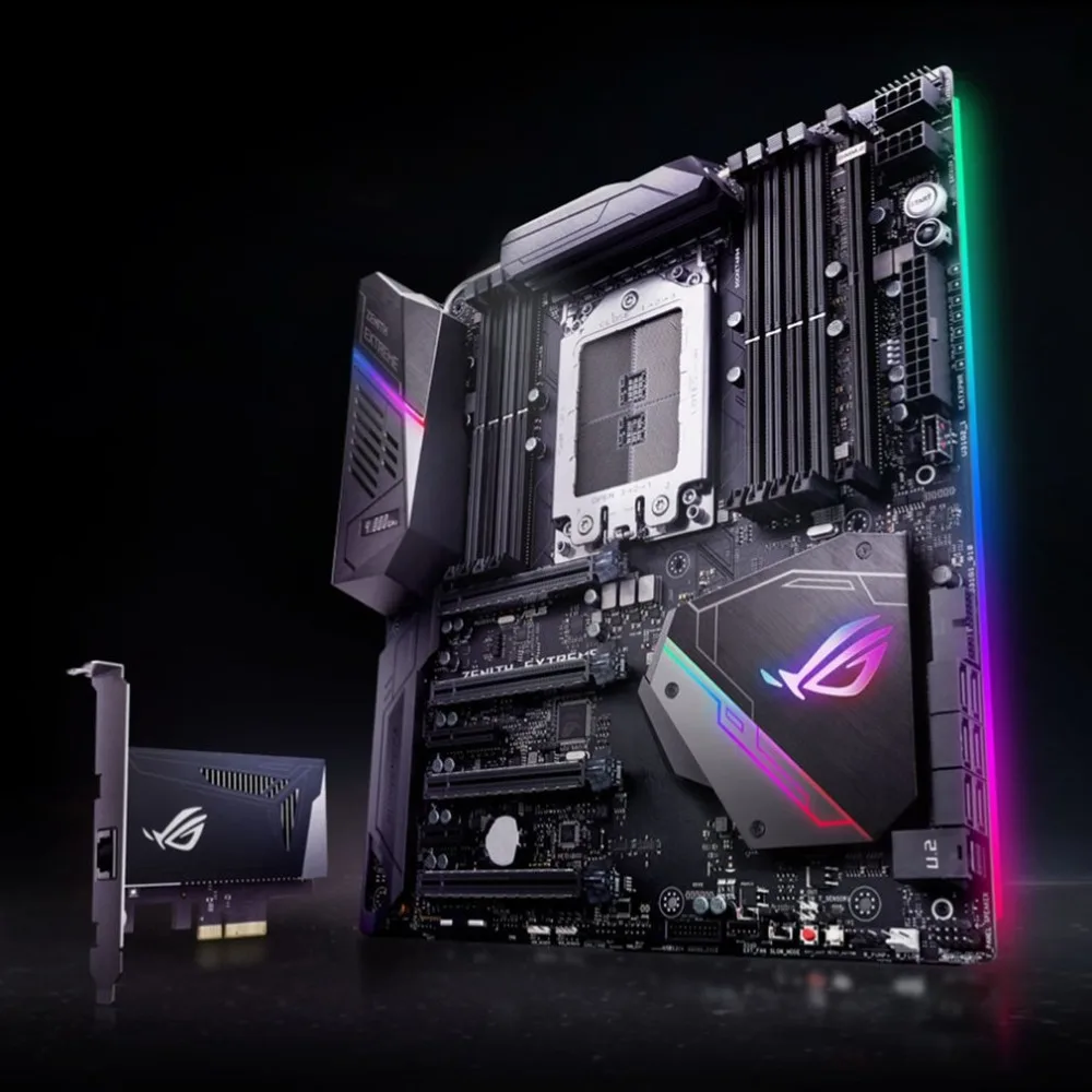 ROG ZENITH EXTREME X399 настольная материнская плата 802.11ad Wi-Fi DDR4 10G LAN Поддержка TR4 M.2 кулер материнская плата