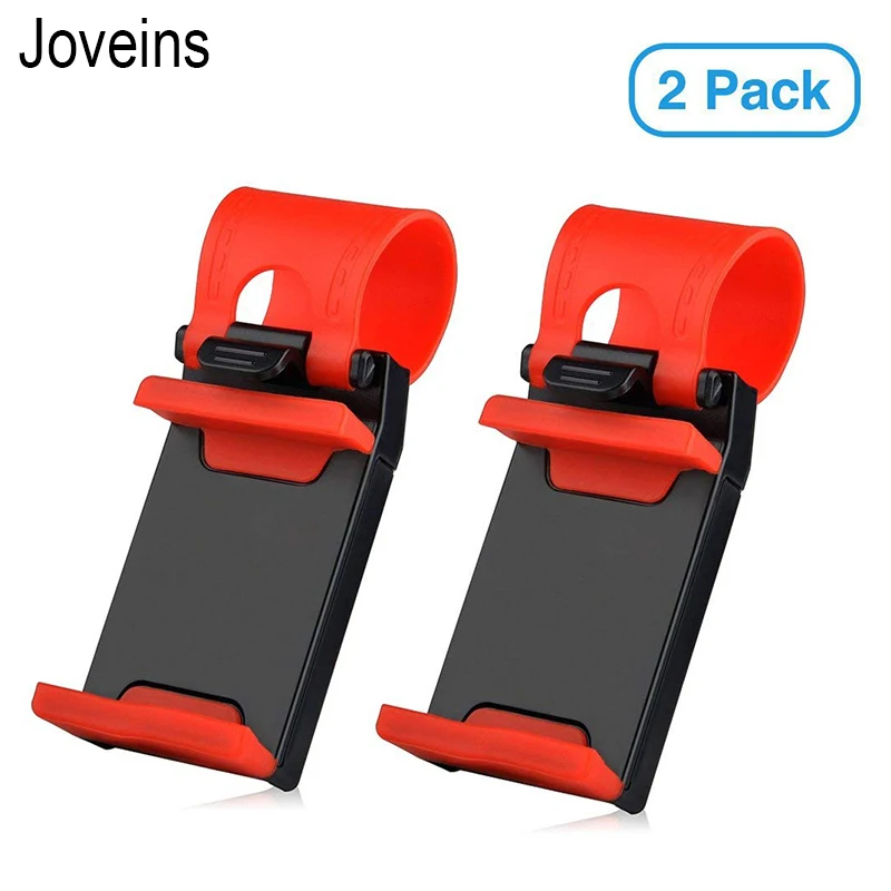 

2 Pack Car Phone Holder Mobile Phone Holder Mount Clip Buckle Socket Hands Free on Car Steering Wheel for Smartphone 5.5inch