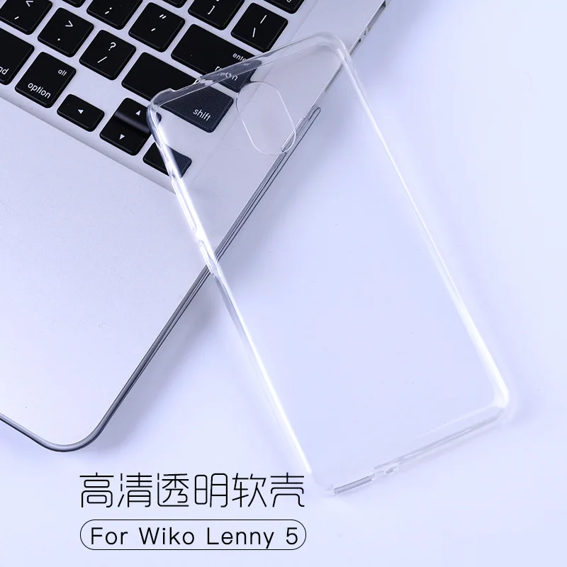 Чехол Wiko Lenny 5 мягкий силиконовый тонкий ТПУ чехол для задней панели