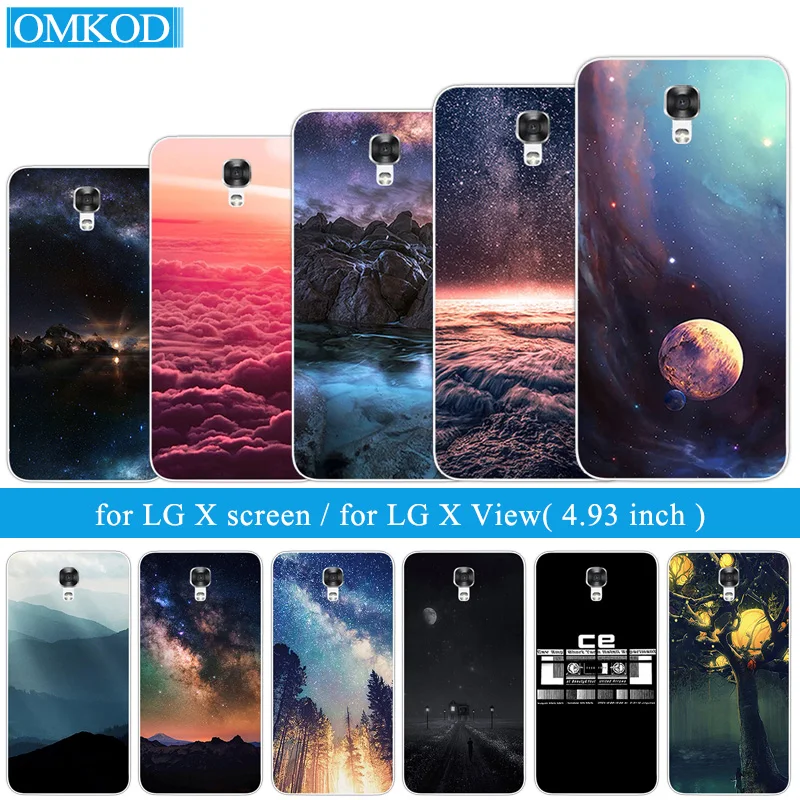 Мягкий чехол для телефона LG X 4 93 &quot мягкий силиконовый Screen View K500ds K500n K500tr K500 задняя