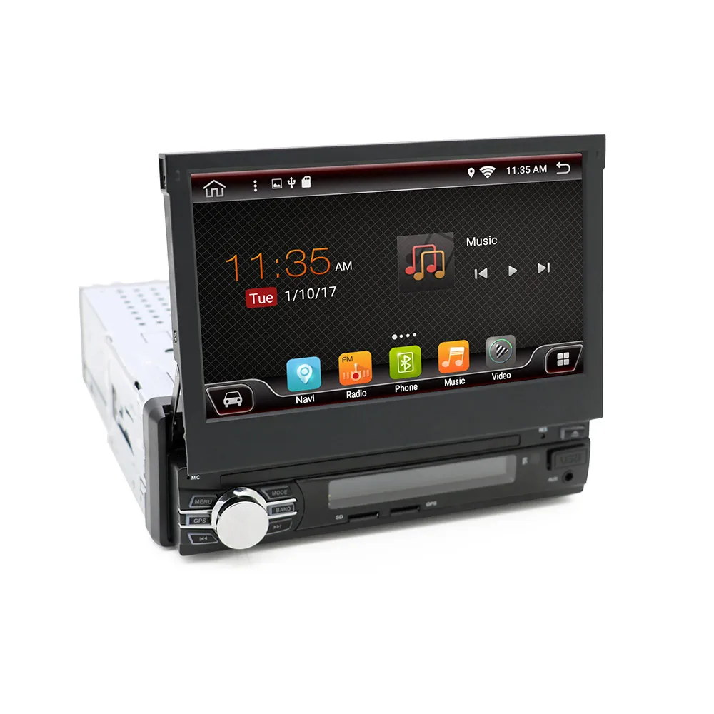 Perfect 7" Quad Core Android 6.0 1024*600 Single One 1 Din Car Stereo Audio Autoradio Head Unit Headunit Autoradio Bluetooth Handsfree 23