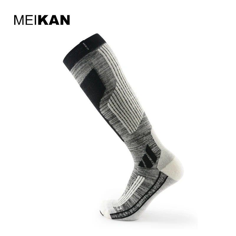 Professional Men/Women Mercerized Merino Wool Ski Socks Outdoor Thicken Terry Warm Knee High Long Socks MKSK001 ski socks