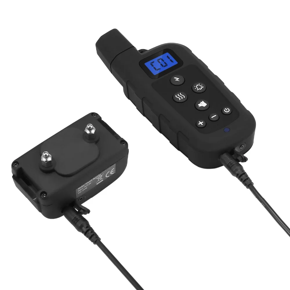 3 режима Tone Vibration Shock e collar черный дистанционный диапазон 600 ярдов IP67
