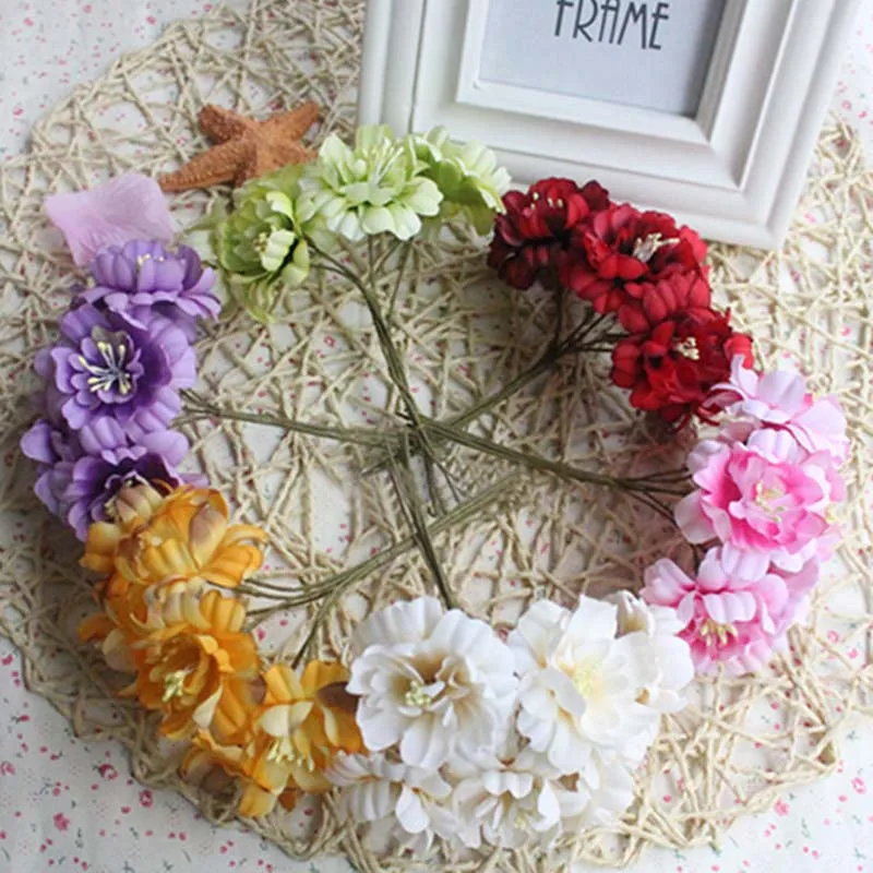 4-4.5CM Head Small Real Touch Roses Artificial Silk Flowers Bouquet DIY Decoration For Wedding Corsages And Boutonnieres Garland | Дом и сад