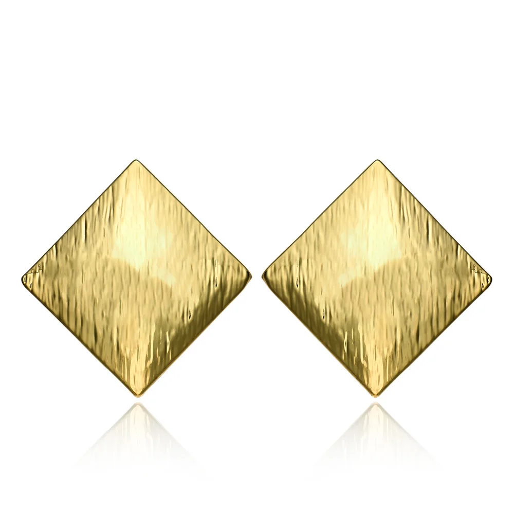 Viennois серьги-гвоздики золотистого цвета для женщин модные Meatal Дубай серьги под золото - Окраска металла: Золотой цвет