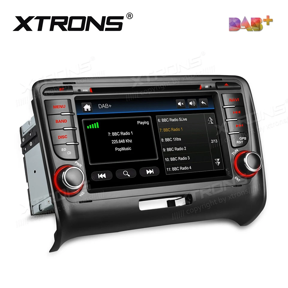 " dab+ Автомобильное Радио 2din dvd-плеер GPS для Audi TT MK2 8j(2006-2012) авто NAV 2 DIN Bluetooth Canbus SD RDS Радио S DAB/FM стерео