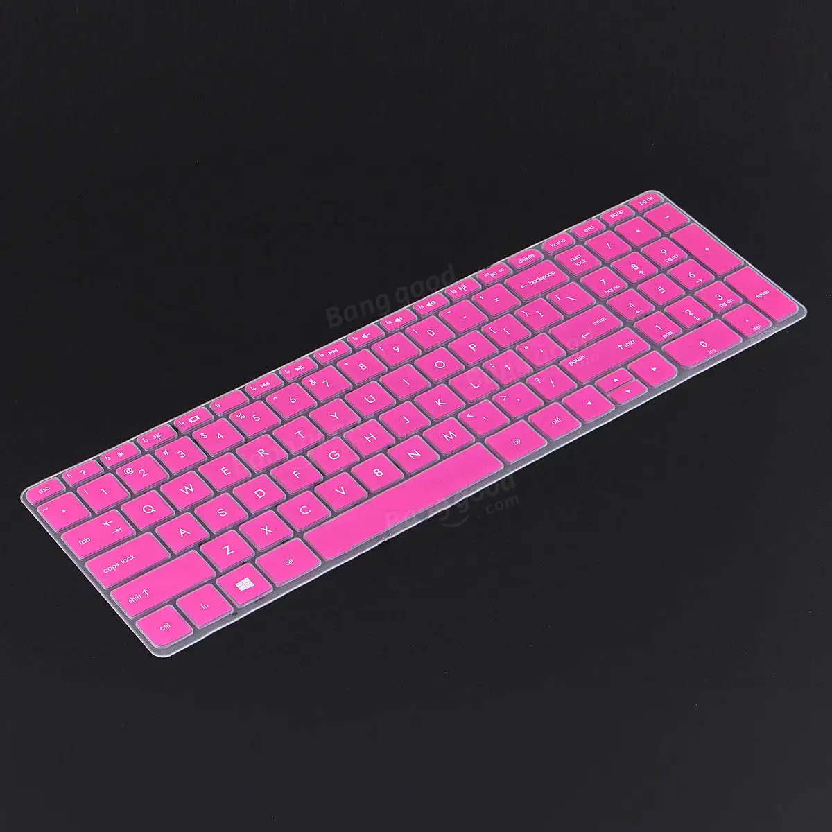 Transparent/Black/Blue/Purple/Rose Red Notebook Keyboard Protector Keyboard Cover for HP Pavilion 15