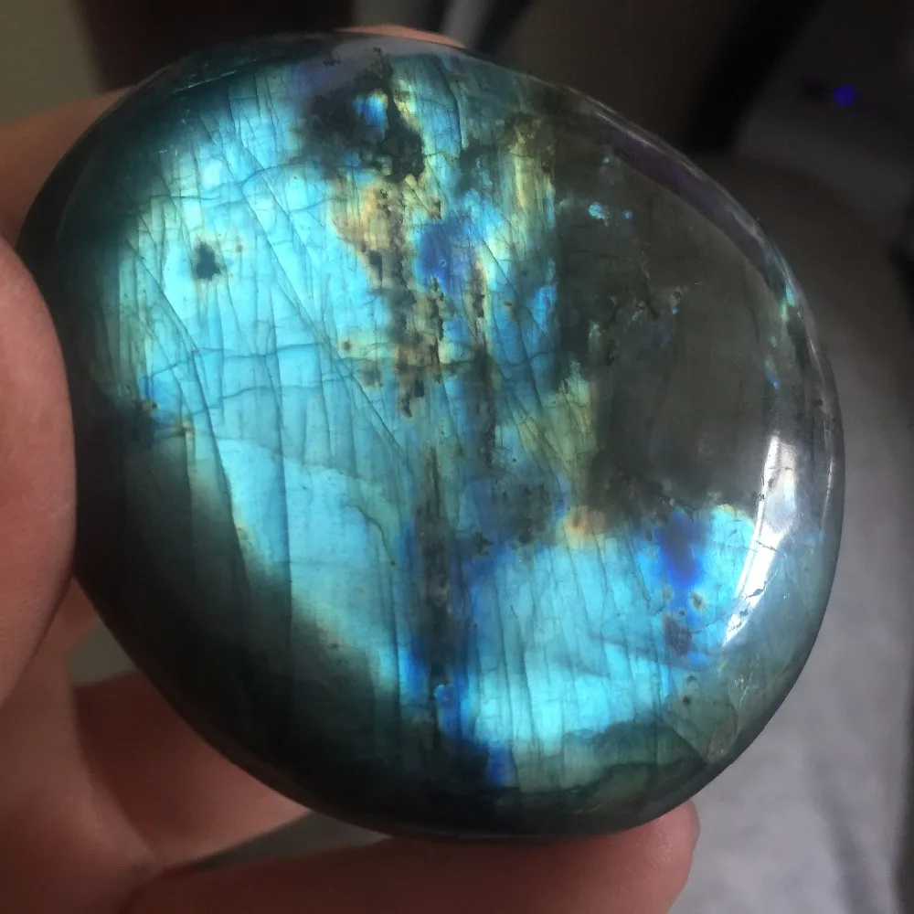146 г натуральный заживление Лабрадорита каменные минералы рейки angelite каменный декор Свадебные украшения или подарки на день рождения# BH1283