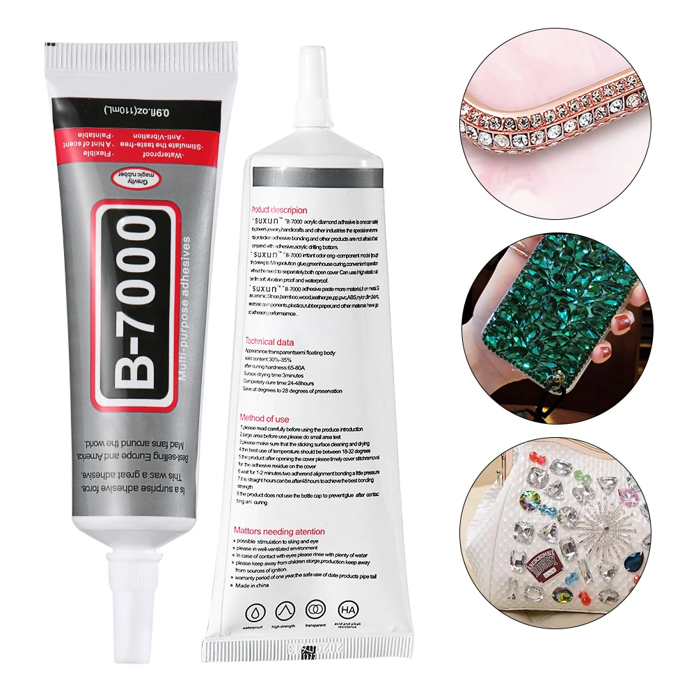 

25ml Best B-7000 Multi Purpose Glue Adhesive Epoxy ResinCrafts Glass Screen Cell Phone Super glue Water Color Paints