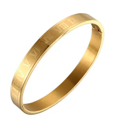 Модный браслет Noman с цифрами 8 мм/4 мм, женский браслет с покрытием из розового золота, роскошный бренд, украшения для свадебной вечеринки, подарок - Окраска металла: gold 8mm