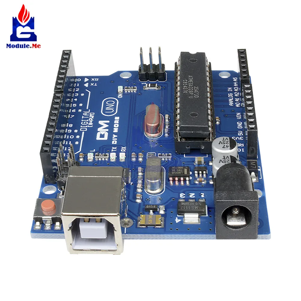 UNO R3 ATmega328P Mega328 макетная плата CH340G CH340 ATMEGA16U2 зуммер микроконтроллер 3,3 В 5 В для Arduino модуль расширения