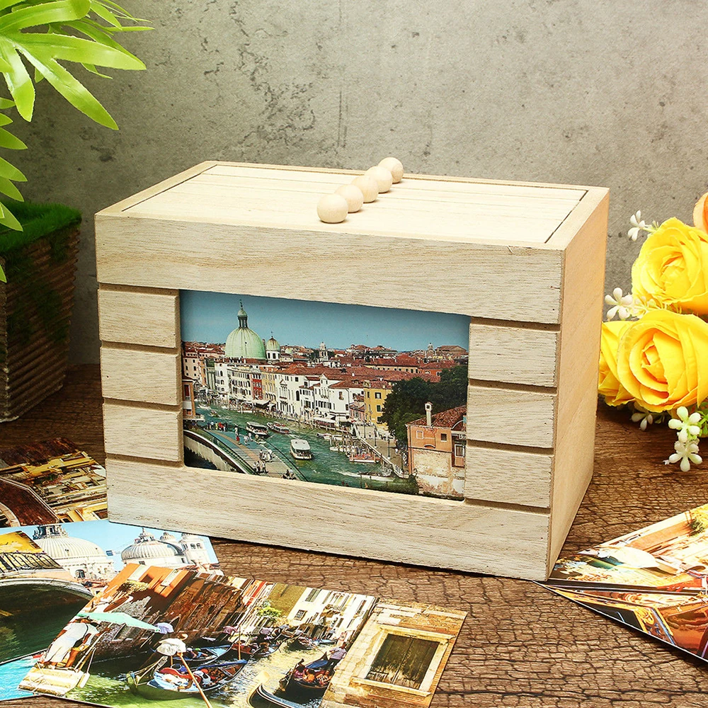 6 inch album Wood Ideas Photo Wedding Insert Photo Box Storage box photo album diy Decorative box