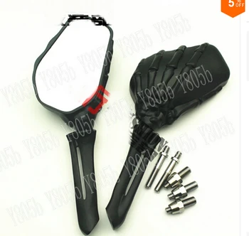 

Black Aluminum Skeleton Mirrors For Yamaha VStar 400 650 1100 1300 Virago Xv 250 535 750 1100 Road Star Custom Chopper Cruisers
