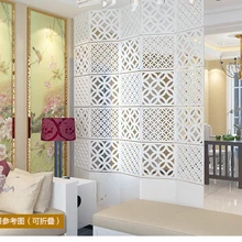 4 шт перегородка для комнаты, перегородка для экрана, Современная Biombo Складная перегородка для экрана, короткая подвесная занавеска с вырезом, настраиваемая