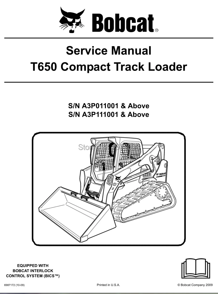 

Bobcat Loaders Skid-Steer and All-Wheel Steer Operation and Maintenance Manual 9-2009v