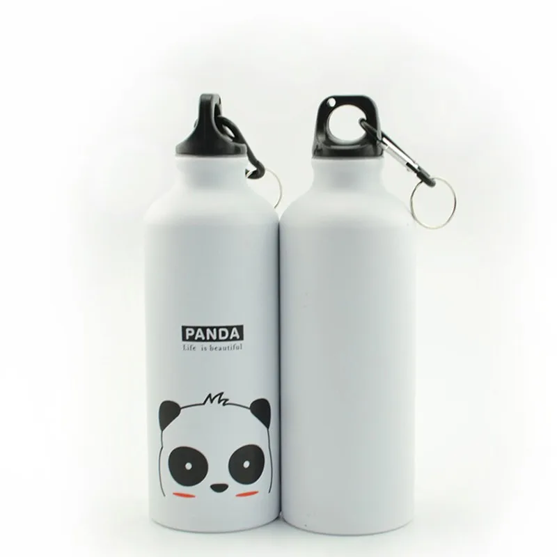 

500ml Cute Candy Color Cartoon Pattern Aluminum Water Bottle For Adlut Children Kitchen Accessories TQ