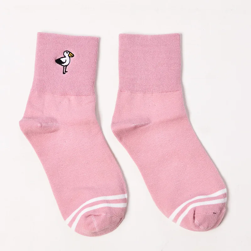New Arrival Funny Duck Patterned Women Socks Ankle Solid Casual Cartoon Animal Summer Socks For Female Customized Funny Sox