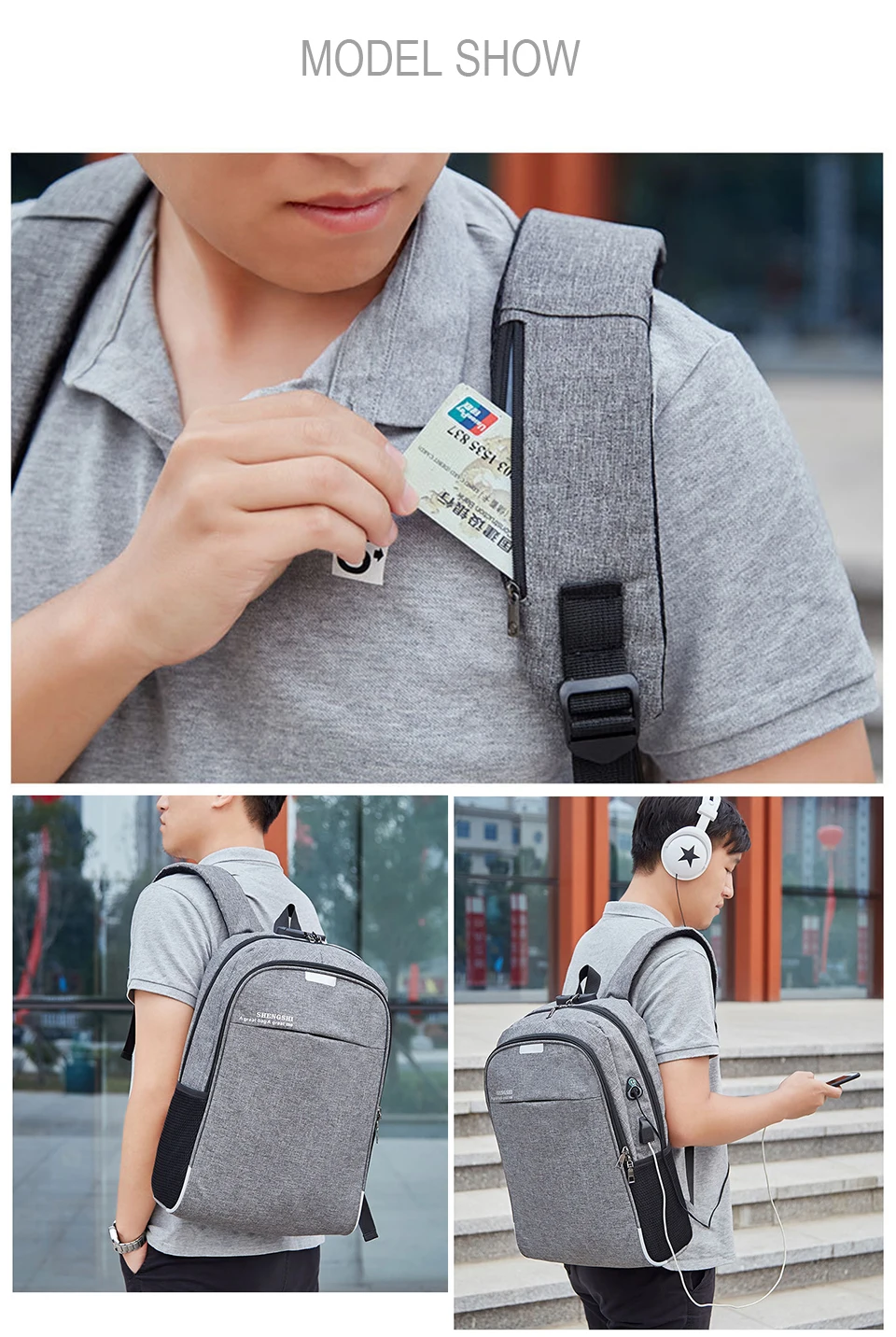 Anti Theft Backpack Men Backpacks Laptop 17 Inch 15.6 Male Female Backpacking USB Charging Student Notebook Bagpack Travel Bags (11)
