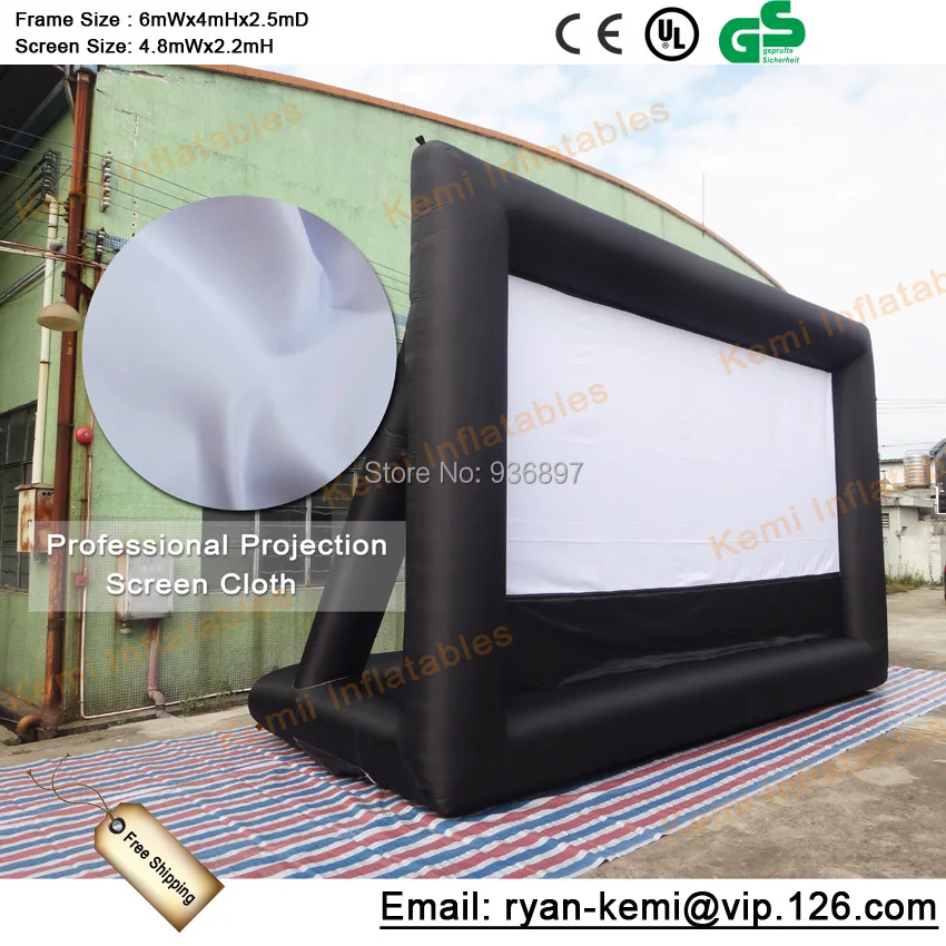 Free shipping inflatable movie screen film outdoor project | Игрушки и хобби