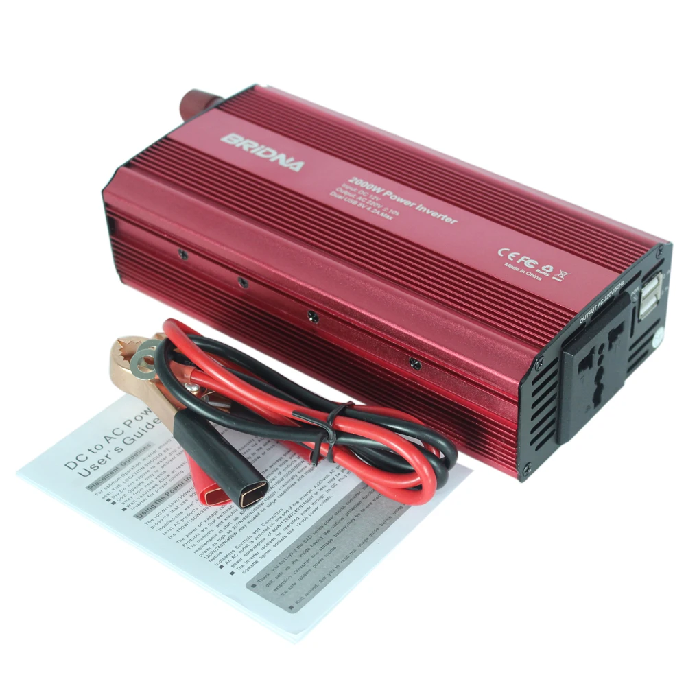 Buy 2000w Car Power Inverter Vehicle Voltage Two USB