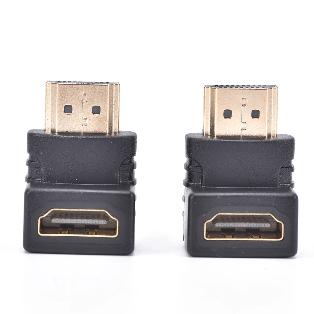 

2PCS/LOT Convenient HDMI 90 Degree Elbow Connector Male to Female Wall-mounted TV HDMI Adapter Connector