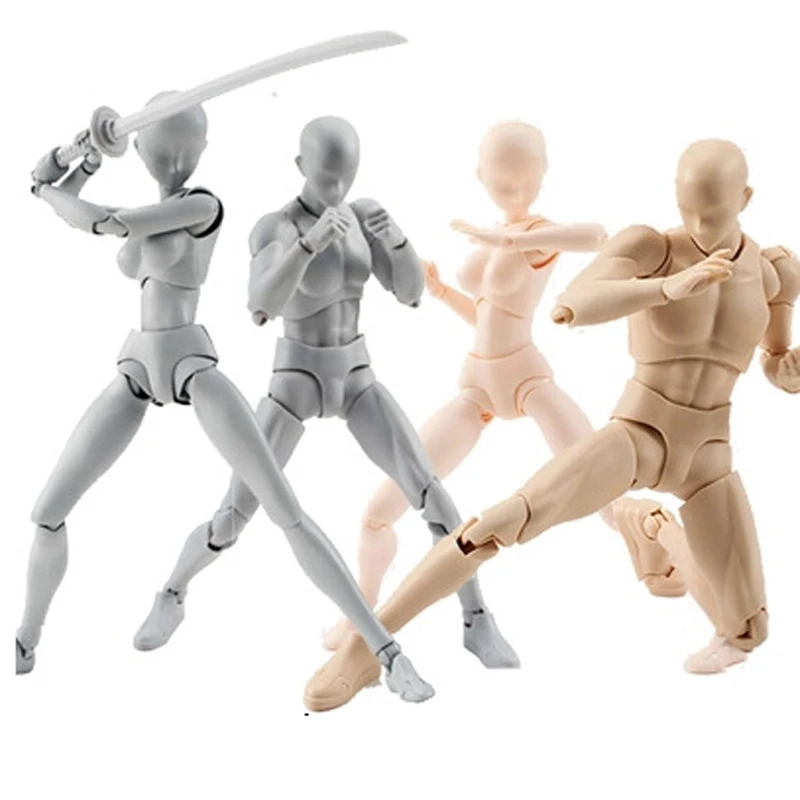 High-quality Anime Archetype He She Ferrite Figma Movable BODY KUN BODY CHAN PVC Action Figure for Collectible Model Toys 15cm High-quality Anime Archetype He She Ferrite Figma Movable BODY KUN BODY CHAN PVC Action Figure for Collectible Model Toys 15cm