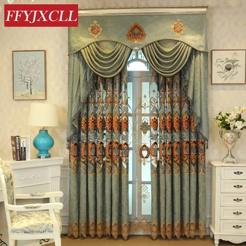 

Simple Luxury Semi Shading Curtains Jacquard Voile For living Room Bedroom Kitchen Embroidered Curtains Valance Window Tulle