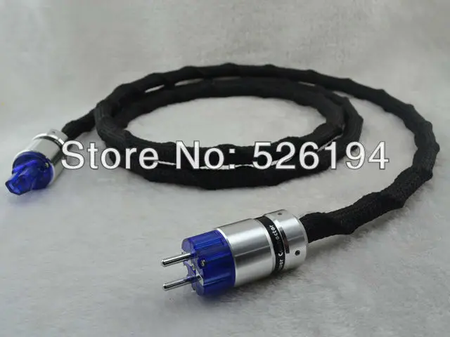 

Free shipping Yarbo GY-9000PW fever-square-core copper EU version power cord 1.5M/4.9ft with gaofei Rhodium plated power plugs