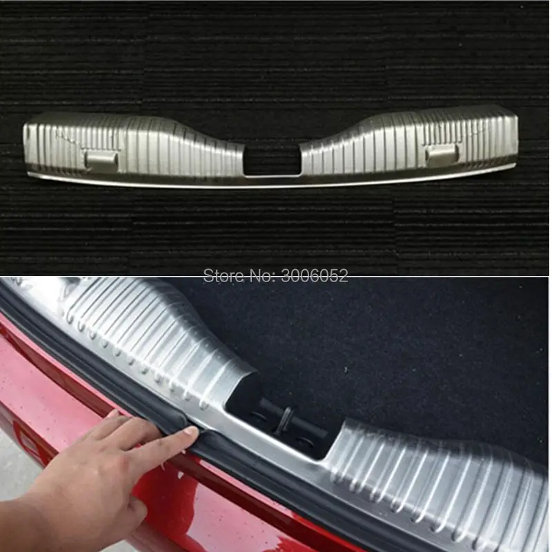 

For Chevrolet Cruze 2017 Stainless Steel Rear Inner Bumper Protector Tailgate Trunk Rearguards Trim Sill Plate Cover Accessories