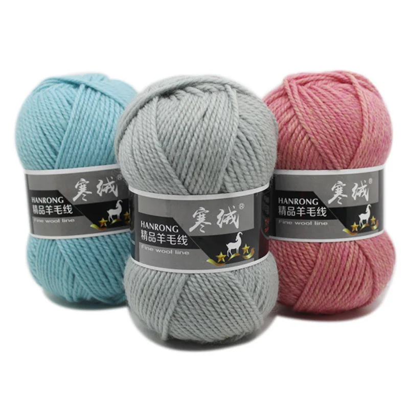 

100g/ball Soft Thick Wool baby Yarn Woolen Crochet Yarn Hand Knitting Cashmere Yarn for Knitting Wool Sweater Thread AC008