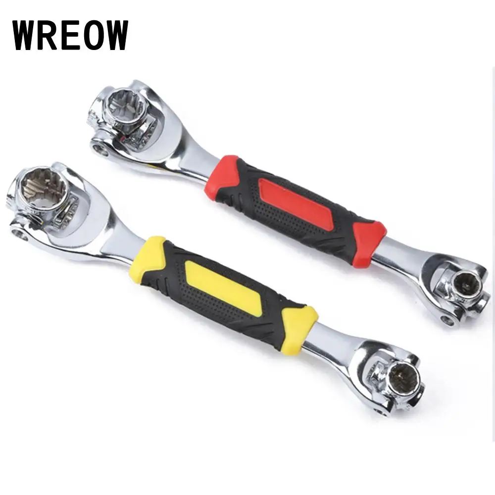 

48in1 wrench Multifunction 45 degree angle Tool 360 Rotation Socket Wrench Works With Spline Bolt Torx Withstand high pressure