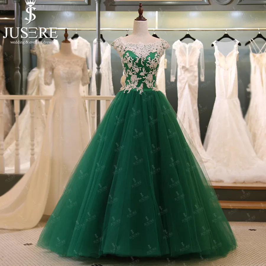 emerald green and white dress