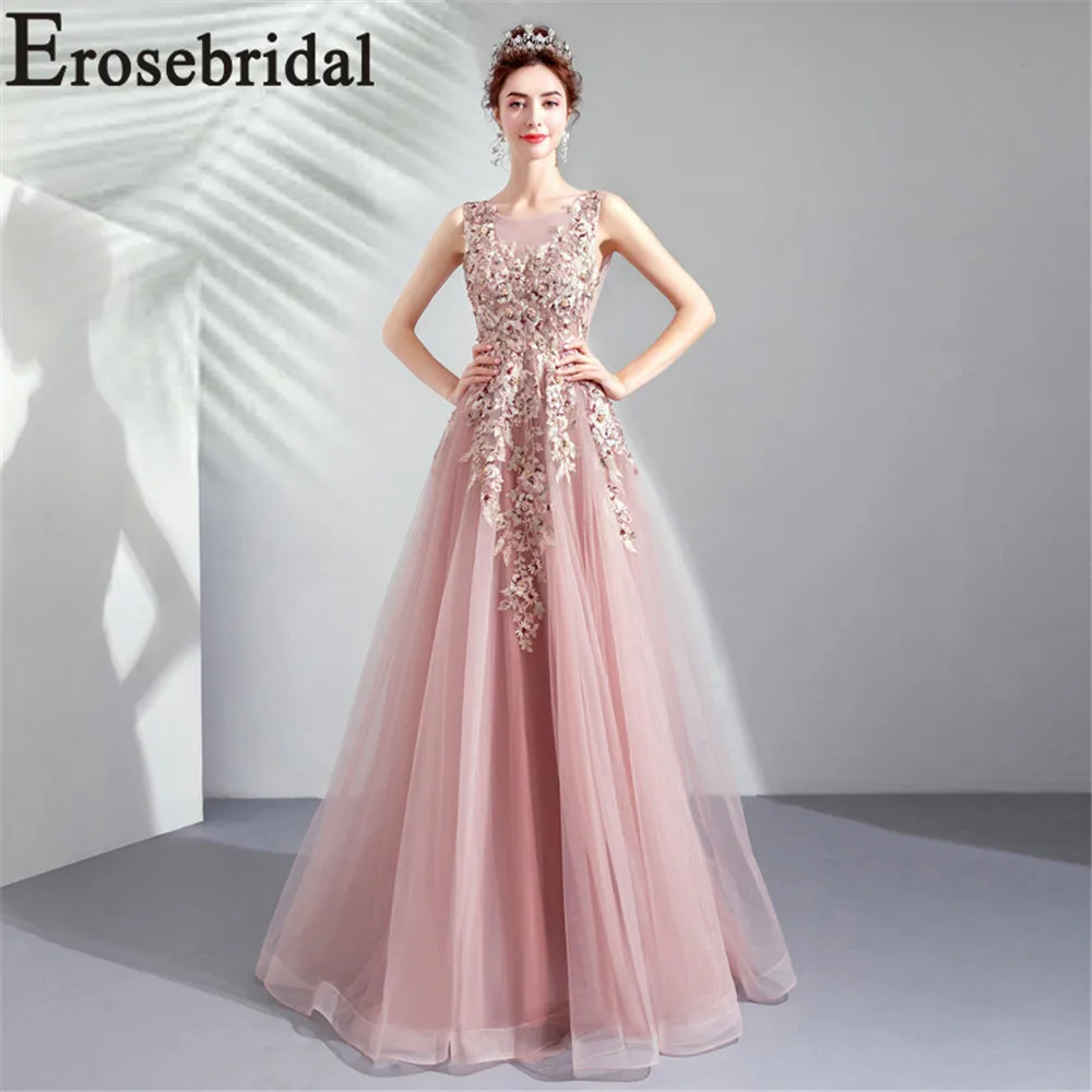 Женское кружевное платье Erosebridal вечернее без рукавов длинная фасоль паста