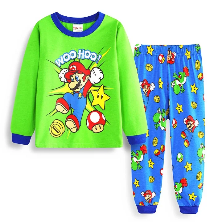 

Children's Home pajama Baby Girl/Boy Clothing Set Nightwear Kids Pajamas Set Boys Cartoon Sleepwear cute Girls pyjamas Set 2-7Y