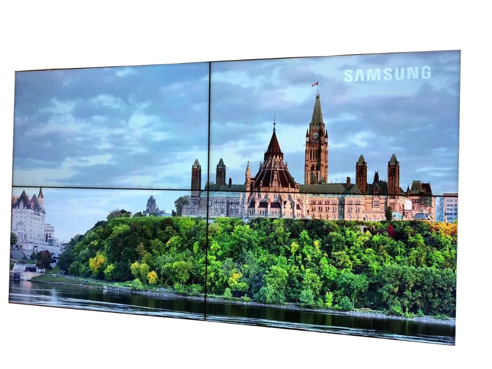 Бесшовный настенный ЖК видеоэкран Samsung 46 дюймов 3 5 мм мультитв со светодиодной