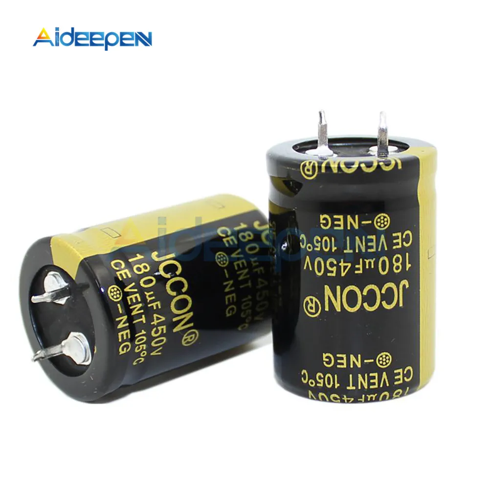 

New 450V 180uF 450V Electrolytic Capacitors Volume 25X35MM High Frequency Low ESR 25*35mm