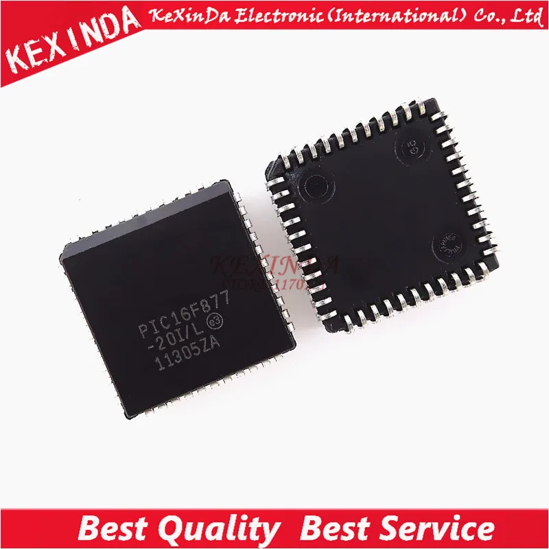 

PIC16F877-20I/L PIC16F877-20I PIC16F877 PLCC44 2pcs/lot Free shipping
