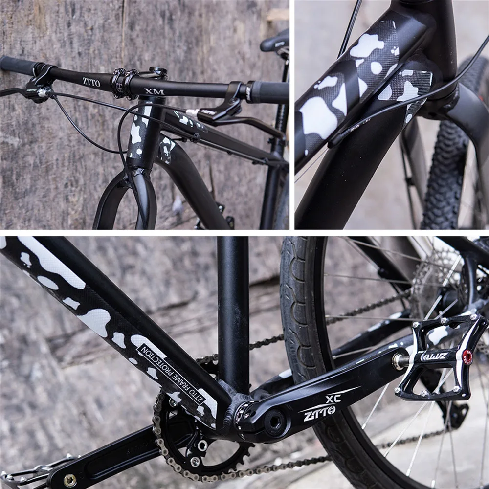 

3D MTB Bicycle Frame Protective Stickers Wear-resistant Waterproof Non-slip Thick Film Sticker for YT Capra Road Bike Removable