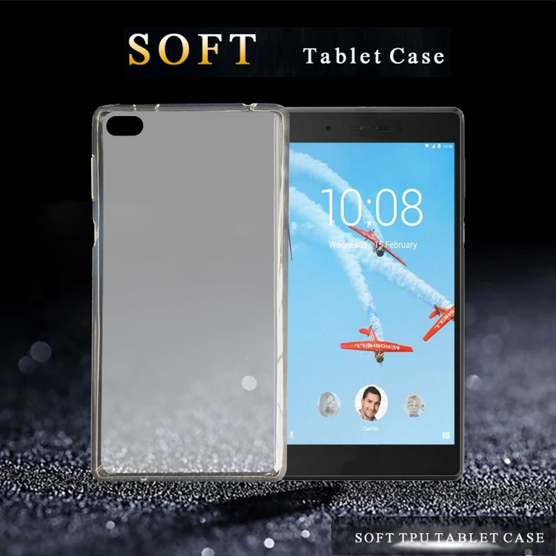 

Soft Silicone Tablets Case For Lenovo Tab 4 7 Tab 7 7504 TB-7504F/TB-7504N/TB-7504X 7.0 Inch Slim TPU Matte Transparent Cover